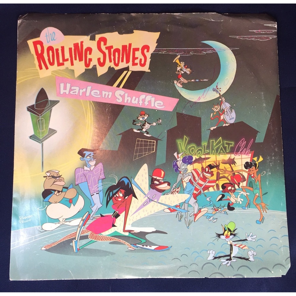 Rolling Stones Harlem Shuffle Had It With You 45 RPM 7" Vinyl Sleeve 1986